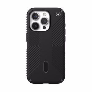 Speck Presidio2 Grip ClickLock MagSafe dėklas, skirtas iPhone 15 Pro, juodos ir skalūno pilkos spalvų