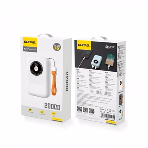 Išorinė baterija Dudao K21Pro Mini balta 20000mAh 22.5W (PD / QC3.0)