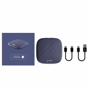 CARLINKIT belaidis AI Box adapteris su Android 13 – 8GB+128GB, skirtas originaliam automobilio radijui su CarPlay, mėlynas