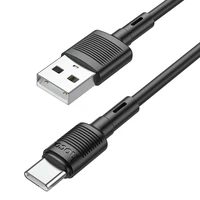 Kabelis USB A į USB C Hoco 3A 1 m X83 juodas