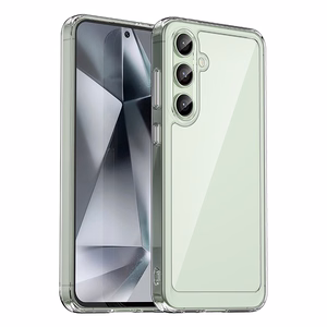 Kosmoso dėklas su gelio rėmu Samsung Galaxy S24 FE - permatomas