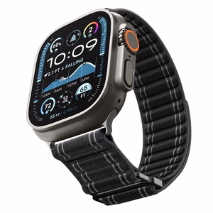 SPIGEN WBF0 dirželis APPLE WATCH 8 / 9 / 10 / 11 / SE / ULTRA (44 / 45 / 46 / 49 MM) juodas