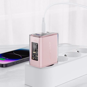 Acefast GaN 65W įkroviklis su 3 jungtimis (1xUSB, 2xUSB C) - žalias (A45)