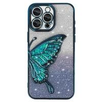 Tel Protect Butterfly vandeniui atsparus dėklas telefonui iPhone 16 - mėlynas