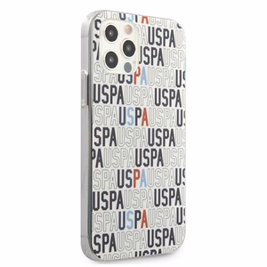 US Polo USHCP12MPCUSPA6 Logo Mania Collection dėklas, skirtas iPhone 12 / 12 Pro 6.1", baltas