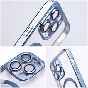 Dėklas Samsung A27 Electro Mag Cover suderinamas su MagSafe titano mėlynas