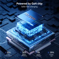 Įkroviklis Joyroom JR-TCG08 20W GaN USB-C baltas