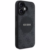 Guess 4G Circle Classic Logo Magnetinis dėklas telefonui iPhone 16 - juodas