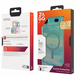 ZAGG dėklas MILAN SNAP, suderinamas su MagSafe, skirtas IPHONE 17 Air, alyvos atspalvio