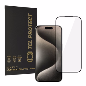 Tel Protect 10X HD DLC Diamond Coating grūdintas stiklas skirtas iPhone 15 Pro Max