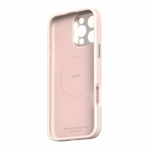 Moshi Kameleon MagSafe dėklas, skirtas iPhone 16 Pro Max, su atrama, „Shell Pink“ spalvos