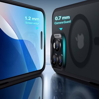 ESR Classic Hybrid Halolock Magnetinis dėklas telefonui + grūdintas stiklas iPhone 16 Pro - pusiau skaidrus