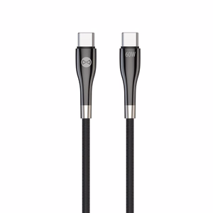 "Forever Sleek" kabelis USB-C - USB-C 1,0 m 60W juodas
