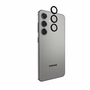 Case-Mate Aluminum Ring Lens Protector apsauginis kameros lęšių stiklas, skirtas Samsung Galaxy S24, juodas