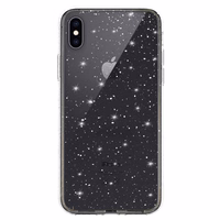 Crystal Glitter dėklas Iphone X/XS (5,8") sidabrinis