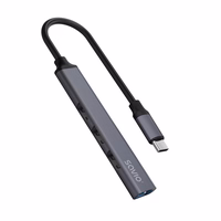 SAVIO AK-71 USB-C šakotuvas - 3 x USB-A 2.0, 1 x USB-A 3.0, 4-in-1, 5 Gbps