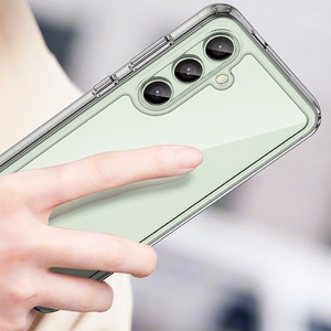 Kosmoso dėklas su gelio rėmu Samsung Galaxy S24 FE - permatomas