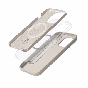 Crong Color Cover Magnetic MagSafe dėklas, skirtas iPhone 14 Pro Max, smėlinio akmens spalvos
