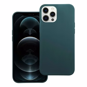 Matinis dėklas telefonui IPHONE 12 Pro Max tamsiai žalias