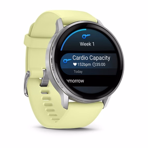 Išmanusis laikrodis Garmin Venu 4 45mm sidabrinis/citrinos