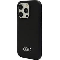 Audi silikoninis dėklas telefonui iPhone 15 Pro Max - juodas