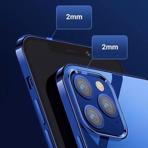 Joyroom New Beautiful Series itin plonas dėklas su elektroplokavimo rėmeliu iPhone 12 Pro Max juodas (JR-BP796)