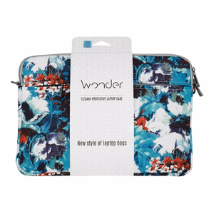 Wonder Sleeve Nešiojamojo kompiuterio dėklas 13–14 colių – balto aguonų raštas