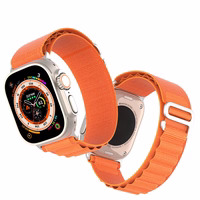 DUX DUCIS dirželis GS nailoninis Apple Watch 42 / 44 / 45 / 49 mm oranžinis