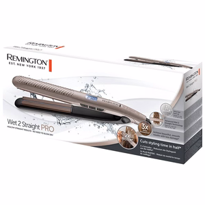 Remington Wet 2 Straight PRO plaukų tiesintuvas S7970, keraminė kaitinimo sistema, temperatūra (maks.) 230 °C, rožinė/auksinė
