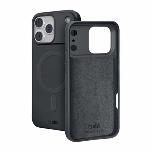 SBS Instinct Mag dėklas, skirtas iPhone 18 Pro / 17 Pro, suderinamas su MagSafe – juodas