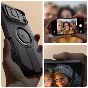 Tech-Protect Kevlar MagSafe dėklas iPhone 17 Pro telefonui – juodas