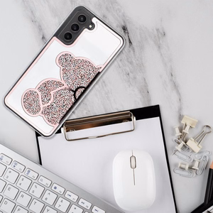 TEDDY BEAR dėklas telefonui SAMSUNG A51 rožinis