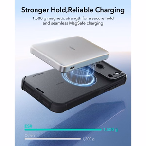 ESR Cyber Tough MagSafe dėklas, skirtas iPhone 18 Pro Max / 17 Pro Max, juodas