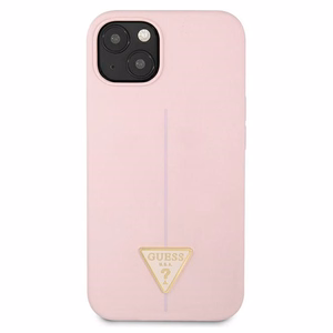 Guess GUHCP13SSLTGU iPhone 13 mini 5.4" фиолетовый/фиолетовый жёсткий чехол Silicone Triangle