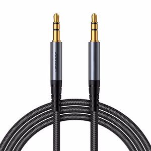 Audio adapteris Joyroom (SY-A08) 3,5mm į 3,5mm (p-p) 1,2m juodas