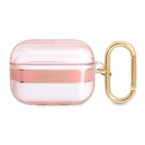 Guess GUAPHHTSP AirPods Pro dėklas rožinis/rožinis Dirželių kolekcija
