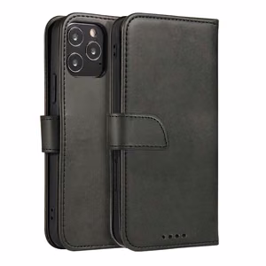 Magnetinis elegantiškas dėklas su atvartu ir stovo funkcija Motorola Moto E32 juodas