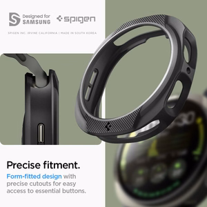 Spigen Liquid Air Dėklas laikrodžiui Samsung Galaxy Watch 8 40 mm - Matinis juodas