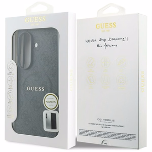 Juodas „Guess 4G Classic MagSafe“ dėklas, skirtas „Samsung Galaxy Z Fold8 Ultra“