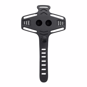 Rockbros LF24166 silikoninis dviračio telefono laikiklis, 4–7" – spalva: juoda