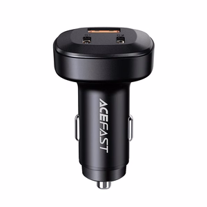 Acefast automobilinis įkroviklis 66W 2x USB Type C / USB, PPS, Power Delivery, Quick Charge 4.0, AFC, FCP, SCP juodas (B3 juodas)