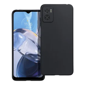 Matinis dėklas telefonui MOTOROLA E22 / E22i - juodas (m)