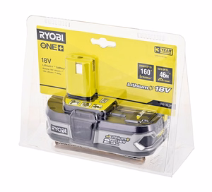 Ryobi RB18L25 baterija 18 V 2,5 Ah Lithium+ One+