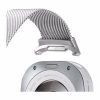 DUX DUCIS laikrodžio dirželis MILANESE nerūdijančio plieno magnetinis 47 mm sidabro spalvos