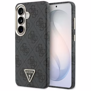 Guess 4G Triangle Logo MagSafe Чехол для Samsung Galaxy S26 Plus чёрный