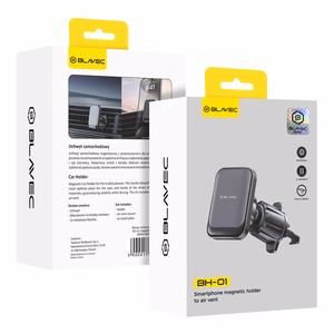 Blavec automobilinis laikiklis BH-01 magnetinis ventiliacijos grotoms (BH01-MAVB) juodas