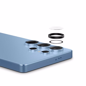 Spigen Optik Pro GLAS.TR EZ FIT 2-jų rinkinys Kameros dangtelis Samsung Galaxy S25 Ultra - juodas
