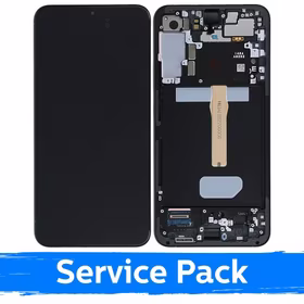 LCD ekranas suderinamas su Samsung S906 S22 Plus su rėmeliu / Graphite / (Service Pack)