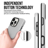 Dėklas Perfectionists Triangle Mag Case Apple iPhone 14 Pro sidabrinis