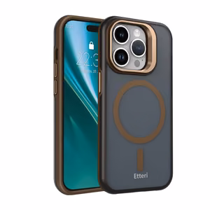 Чехол Etteri Morning Fog для iPhone 15 Pro 6,1" коричневый